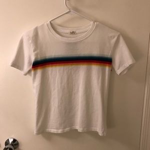 John Galt rainbow crop top